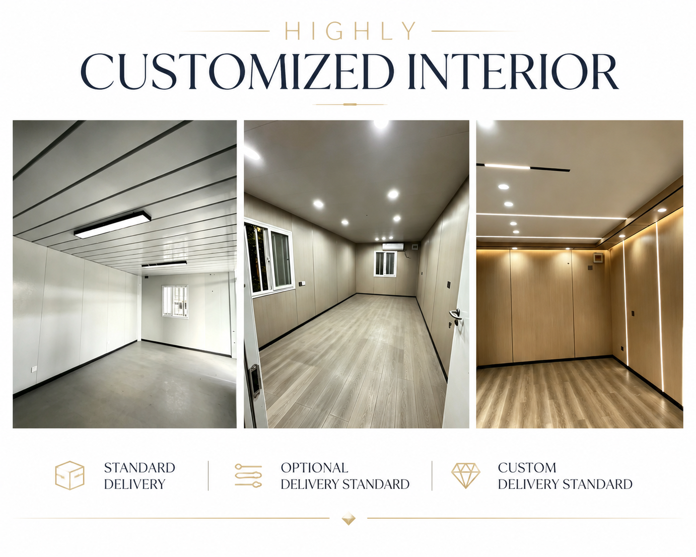 Custom‑made interior materials